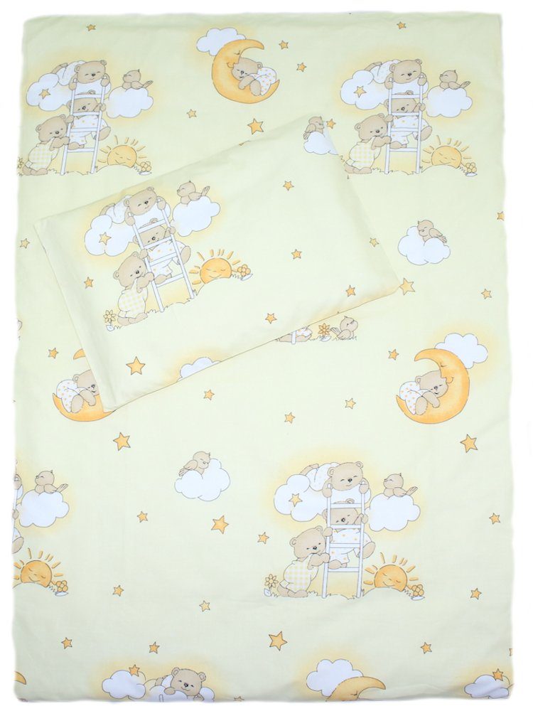 Babybettwäsche 2 teilige Baby Kinder Bettwäsche 100% Baumwolle 100x135 cm