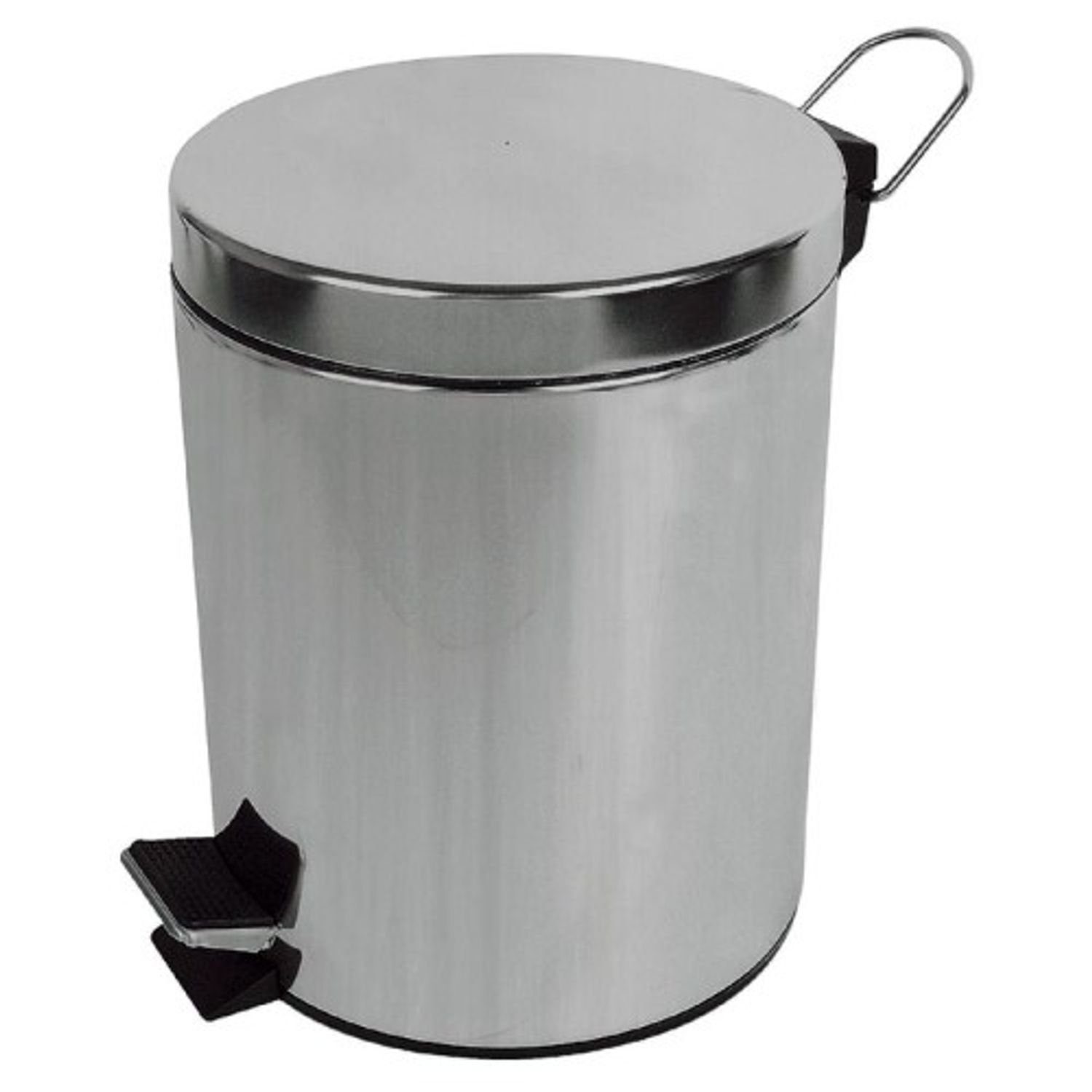 BURI Mülleimer Edelstahl Treteimer 5 L. € 16,79