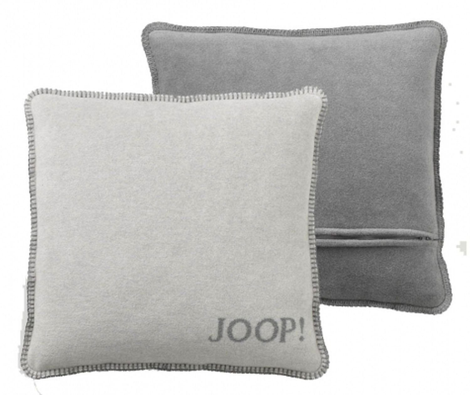 JOOP! Dekokissen JOOP! Uni-Doubleface Kissenhülle 651280 rauch-graphit 50x50 cm