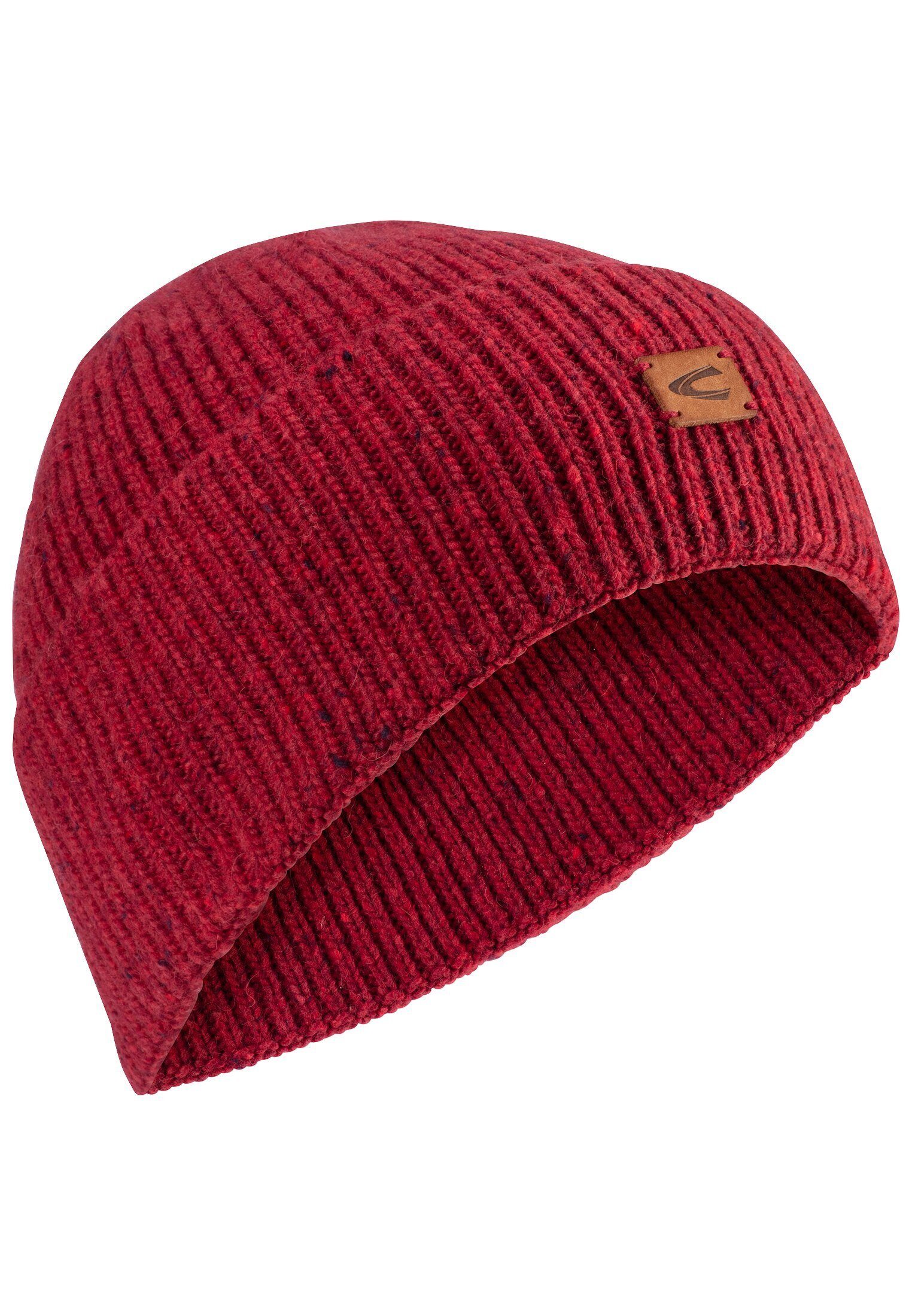 camel active Beanie mit Merinowolle Rot