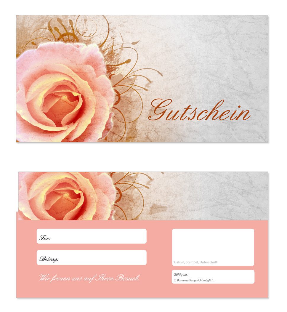 Geschenkkarte Geschenkgutscheine Blumen Stäuße Floristik