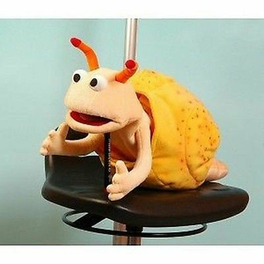 Living Puppets Handpuppe Living Puppets Handpuppe Schnecke Finchen Sesamstrasse SE105 45 cm (Packung), Sehr gut geeignet um Geschichten zu erzählen