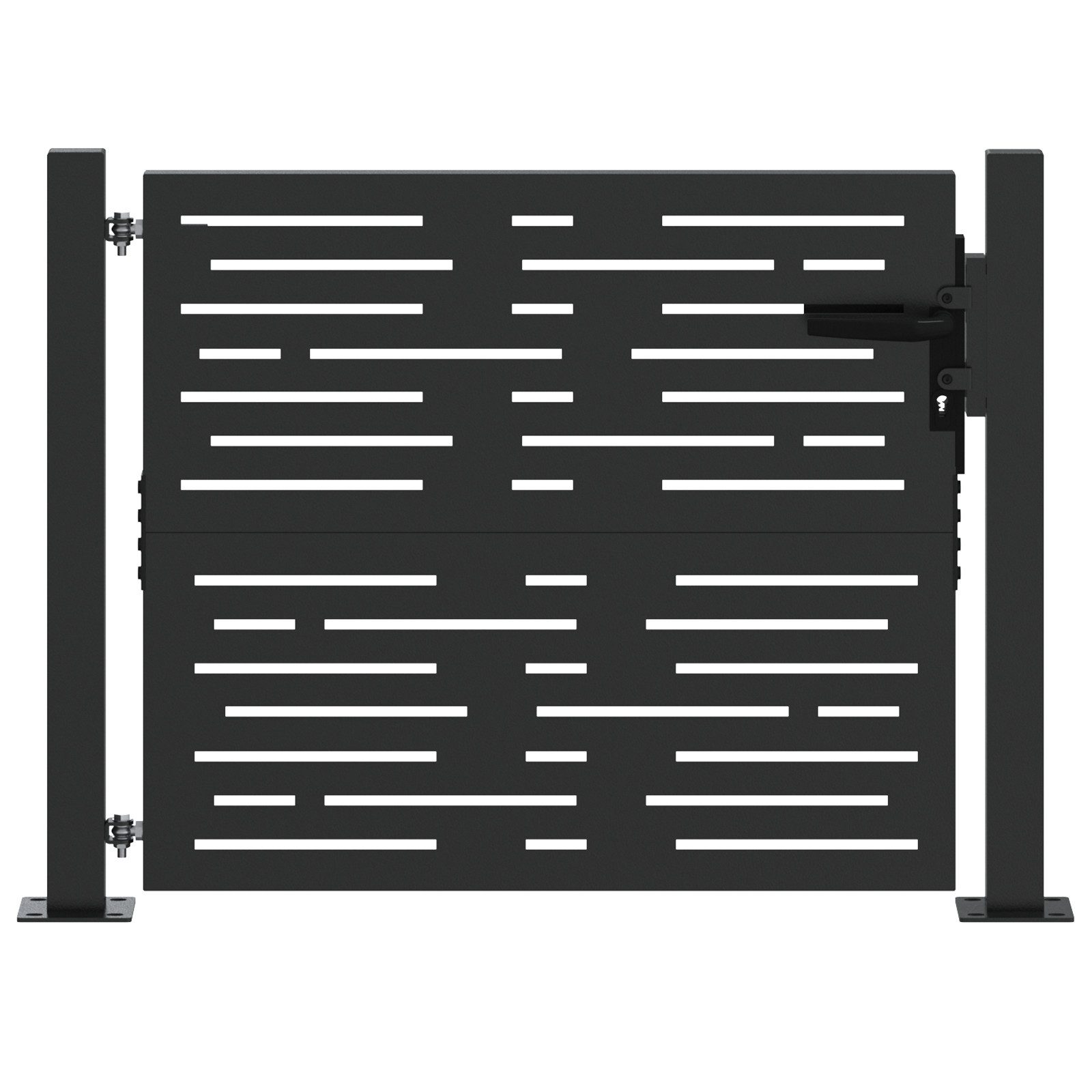 vidaXL Gartentor Gartentor Schwarz 105 x günstig online kaufen