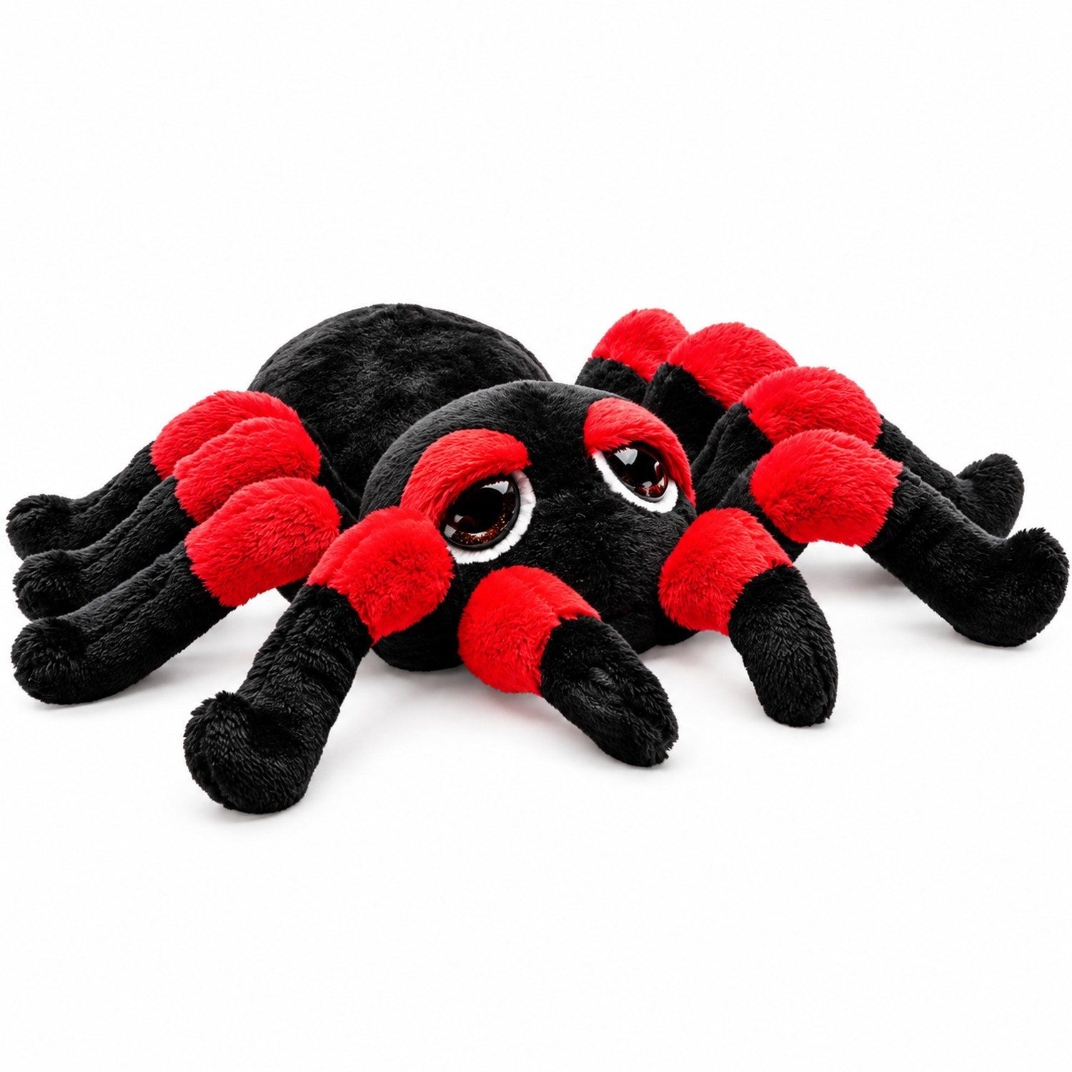 Geese Design-Trends Kuscheltier Stofftier Spinne 'Nico' Gr. M (18 cm), Schwarz Ro