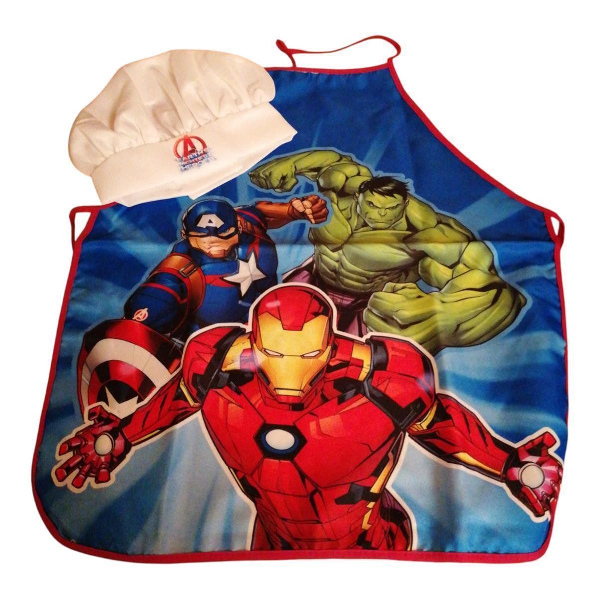 MARVEL Kochschürze Kochschürze für Kinder mit Kochmütze, Marvel Avangers