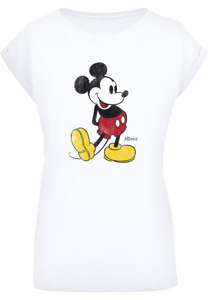 F4NT4STIC T-Shirt Disney Micky Maus Classic Damen,Premium  Merch,Regular-Fit,Kurze Ärmel,Bedruckt, Sehr weicher Baumwollstoff mit  hohem Tragekomfort