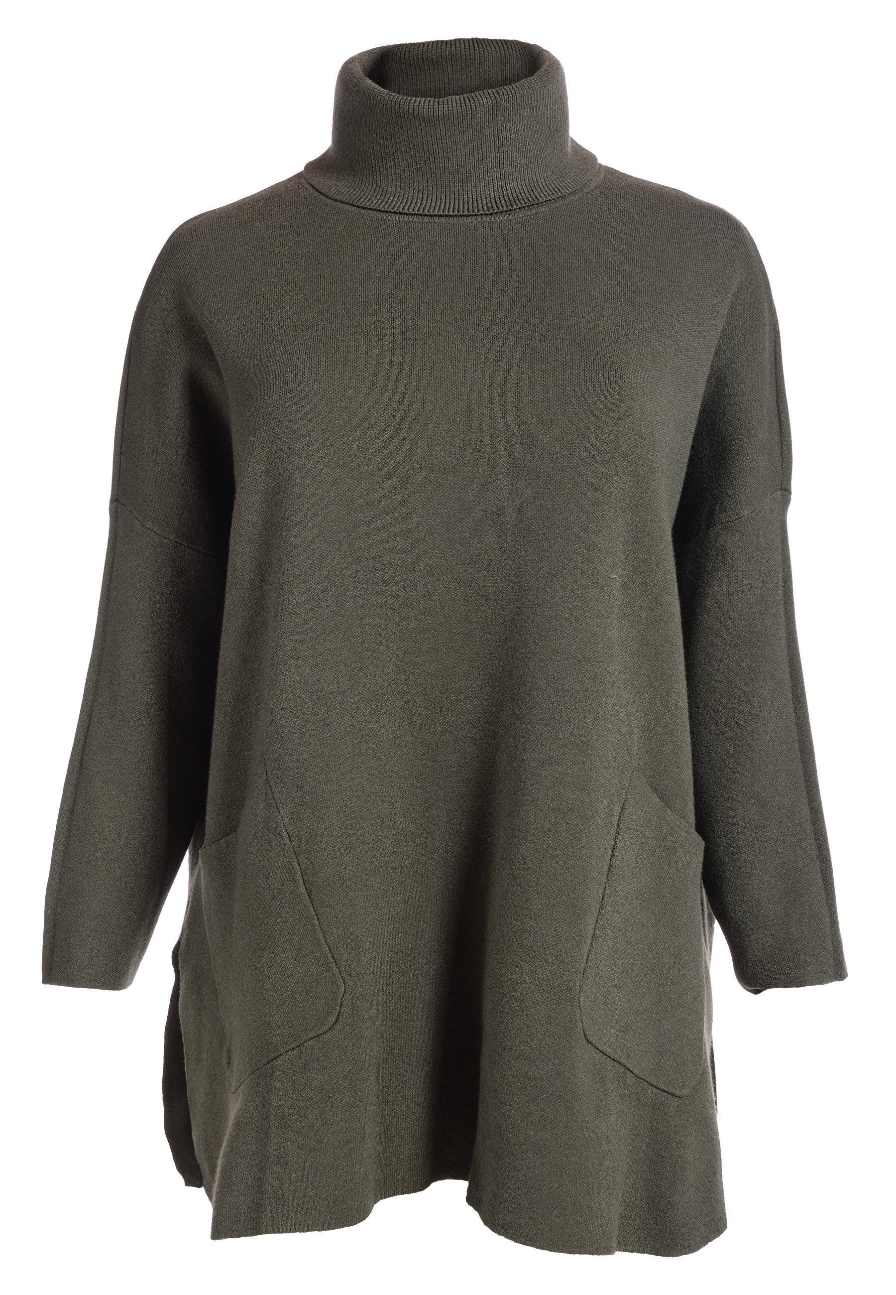 PEKIVESSA Longpullover Stricktunika mit Rollkragen Zwei günstig online kaufen