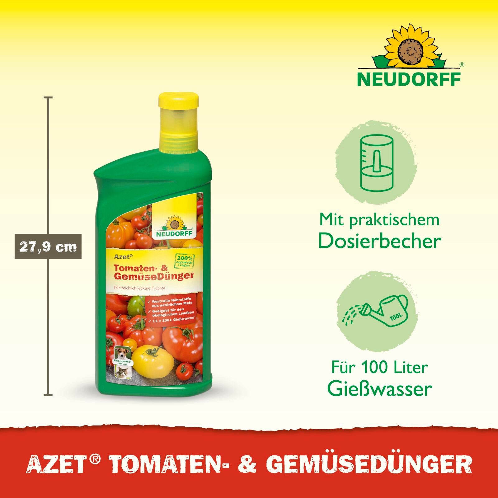 Neudorff Tomatendünger BioTrissol Tomaten- und GemüseDünger 1 Liter – Bild 3 von 5