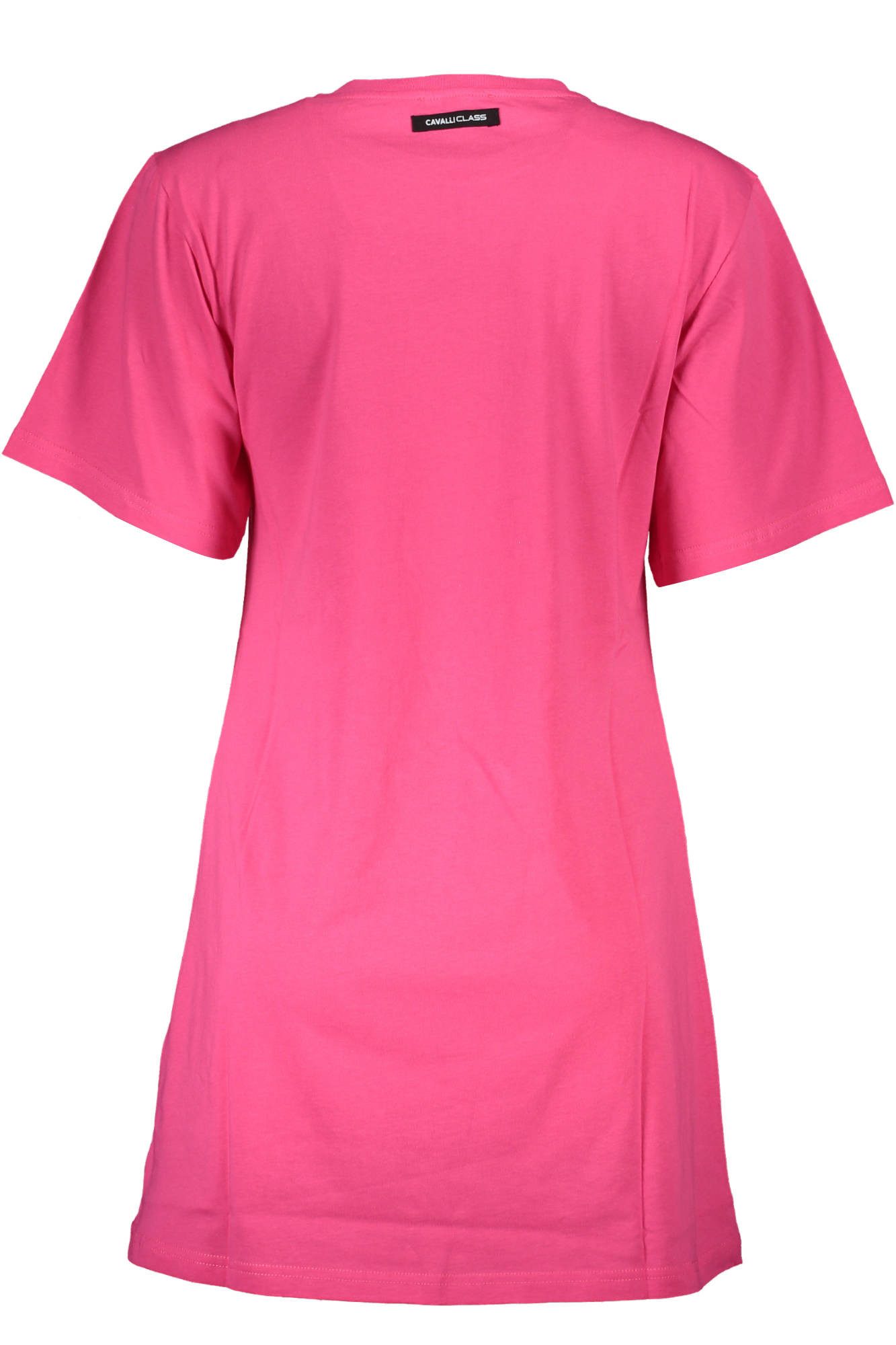 Cavalli Class T-Shirt Damen Kurzarm T-Shirt Rosa mit Druck und Logo -