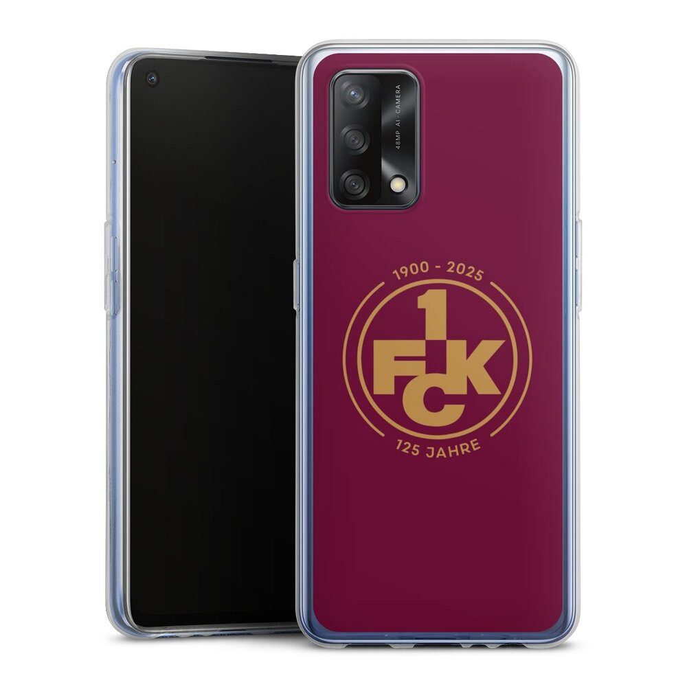 DeinDesign Handyhülle 1. FC Kaiserslautern 1. FCK 125 Jahre 1. FCK 125. Jubiläum, Oppo A74 Silikon Hülle Bumper Case Handy Schutzhülle Smartphone Cover