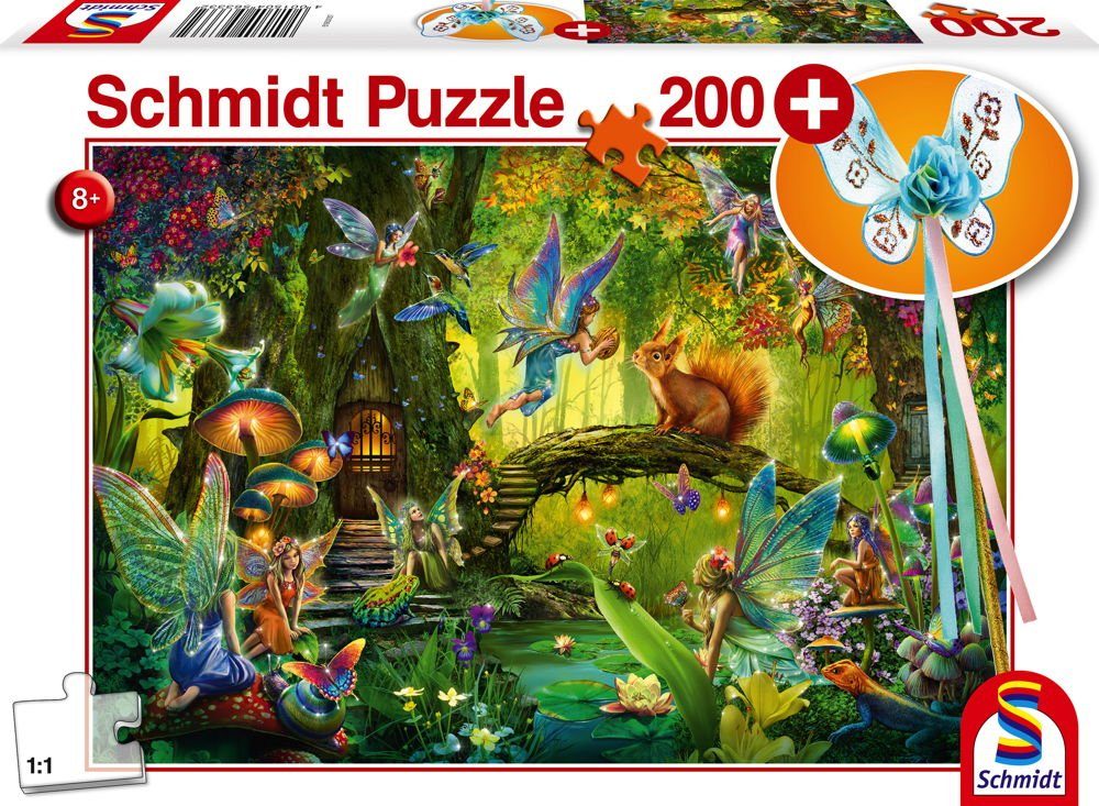 Schmidt Spiele Puzzle 200 Teile Schmidt Spiele Kinder Puzzle Feen im Wald m günstig online kaufen
