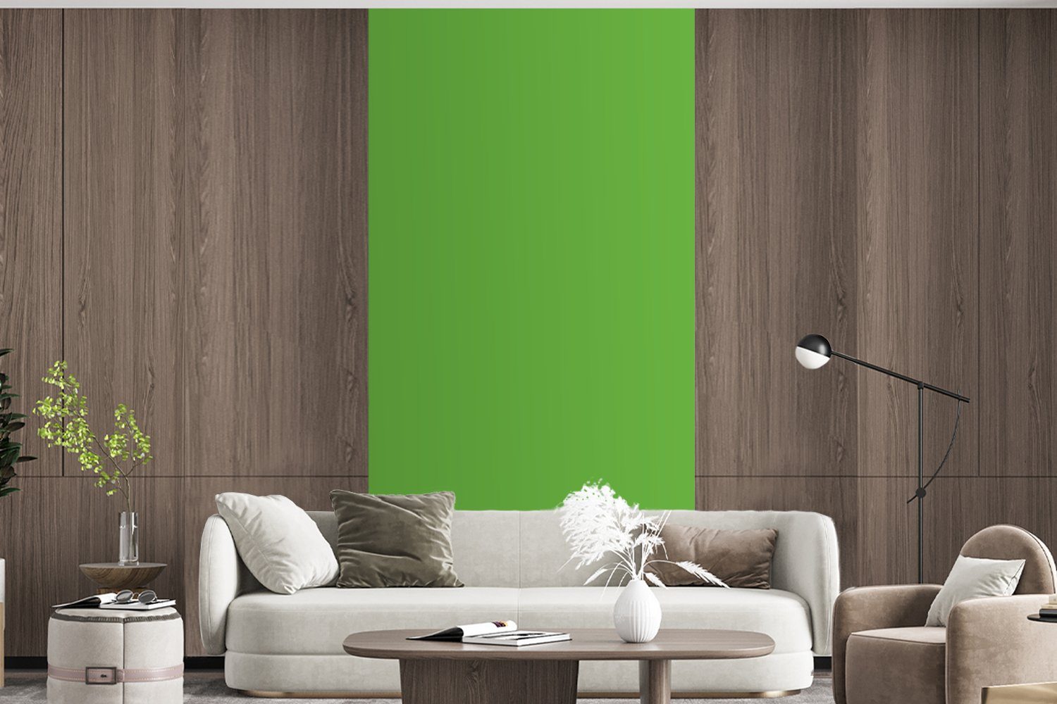 Grün Fototapete - Natur, für (2 Küche, - bedruckt, Matt, Wohnzimmer Farben Vliestapete Fototapete MuchoWow St), Schlafzimmer