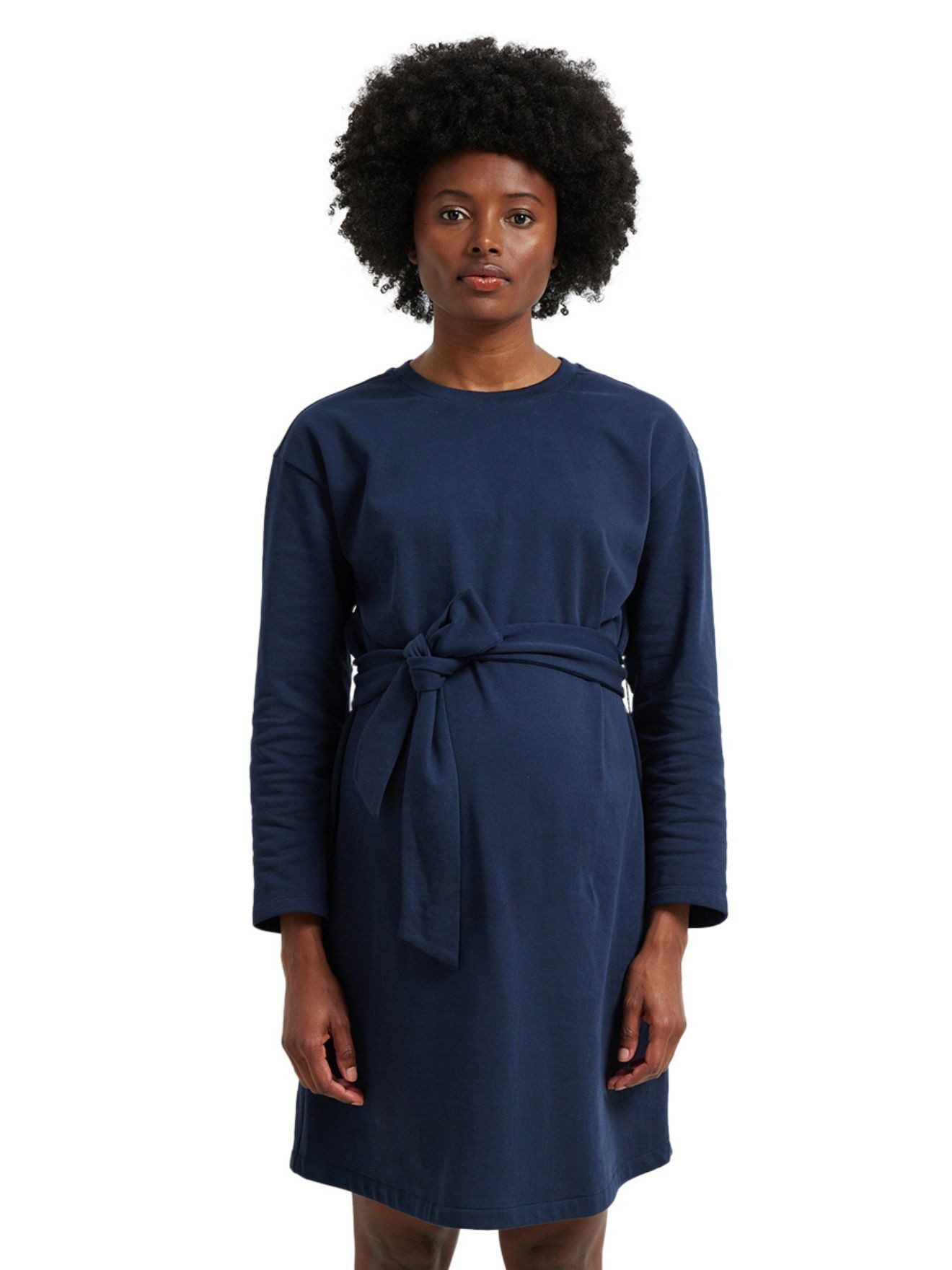 vertbaudet Umstandskleid Kurzes Umstandskleid aus Sweatware