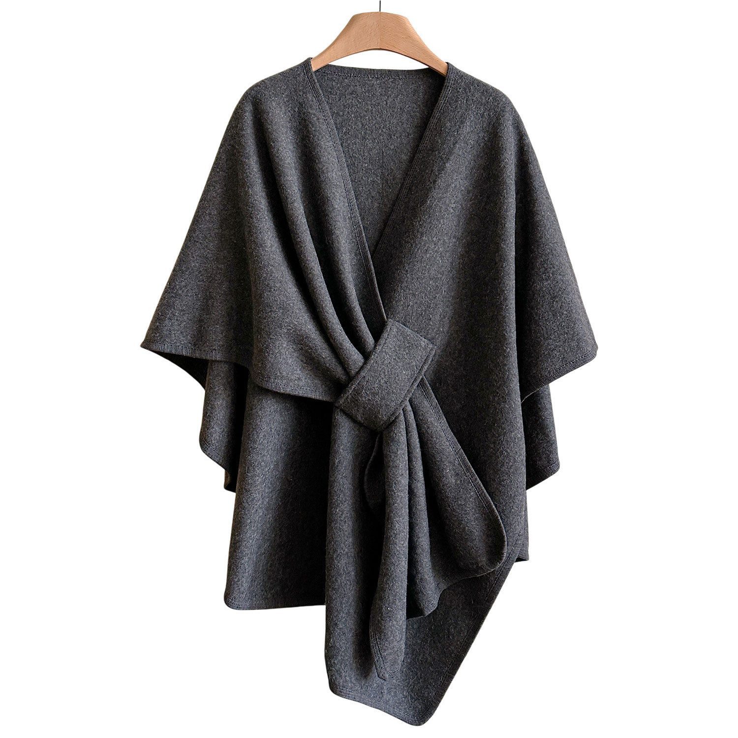 Oemmn Poncho Damen Schal,Poncho,Wärmender Schal für alle Jahreszeiten