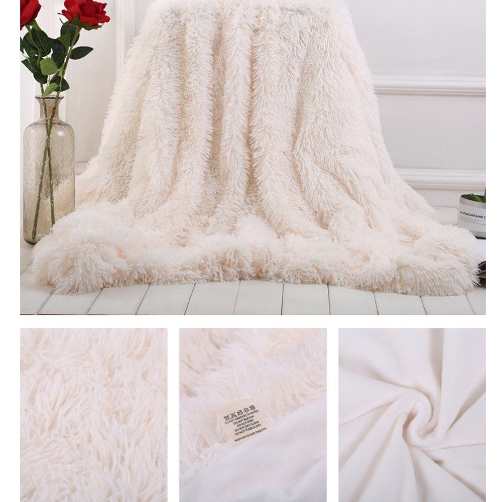 Wohndecke Super Weiche lange Zotteldecke, Flauschig Kuscheldecke Warme & Ko günstig online kaufen