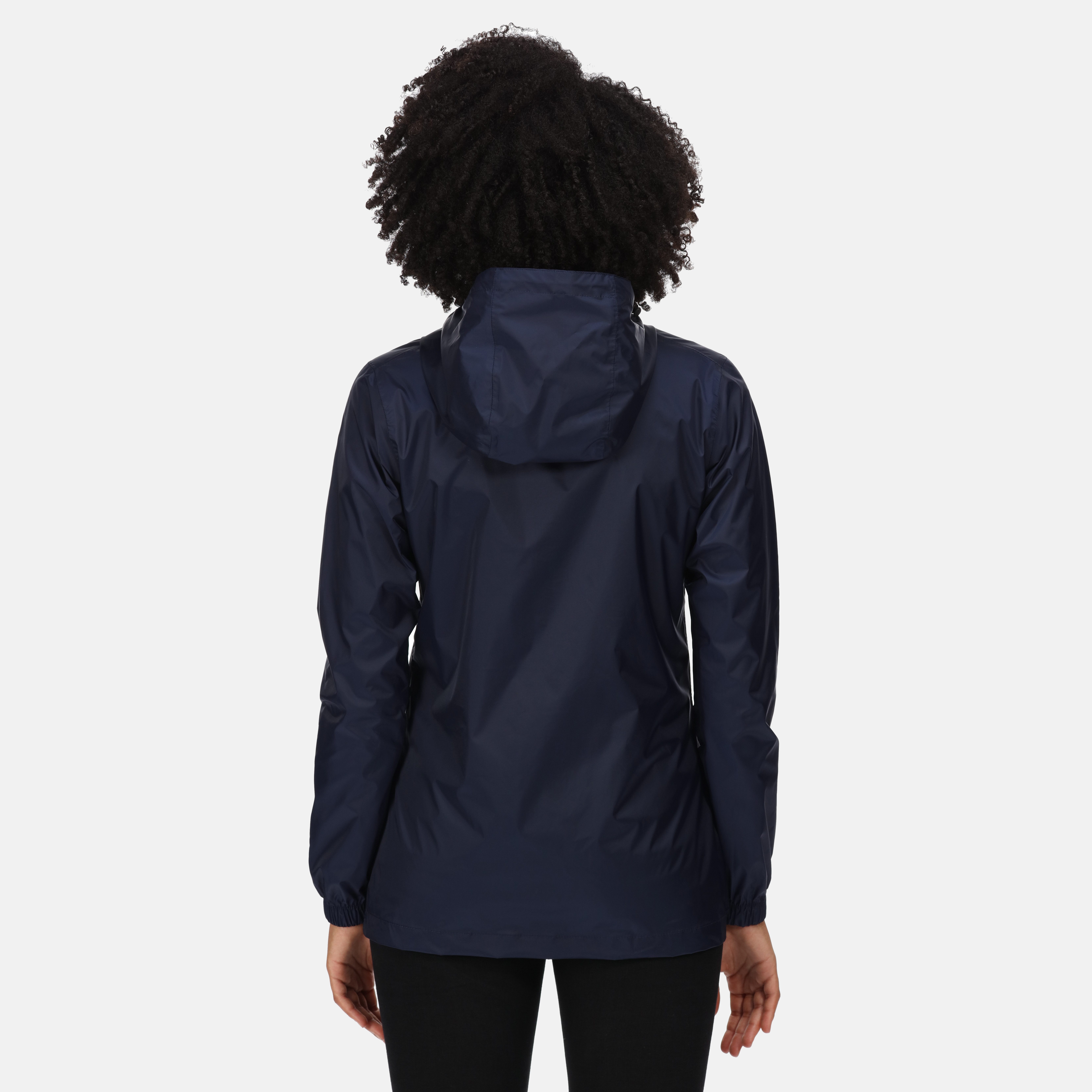 Regatta Professional Regenjacke Outdoor Damen Pro Pack Away 10.000 mm Navy 200 Gramm mit Kapuze – Bild 4 von 5