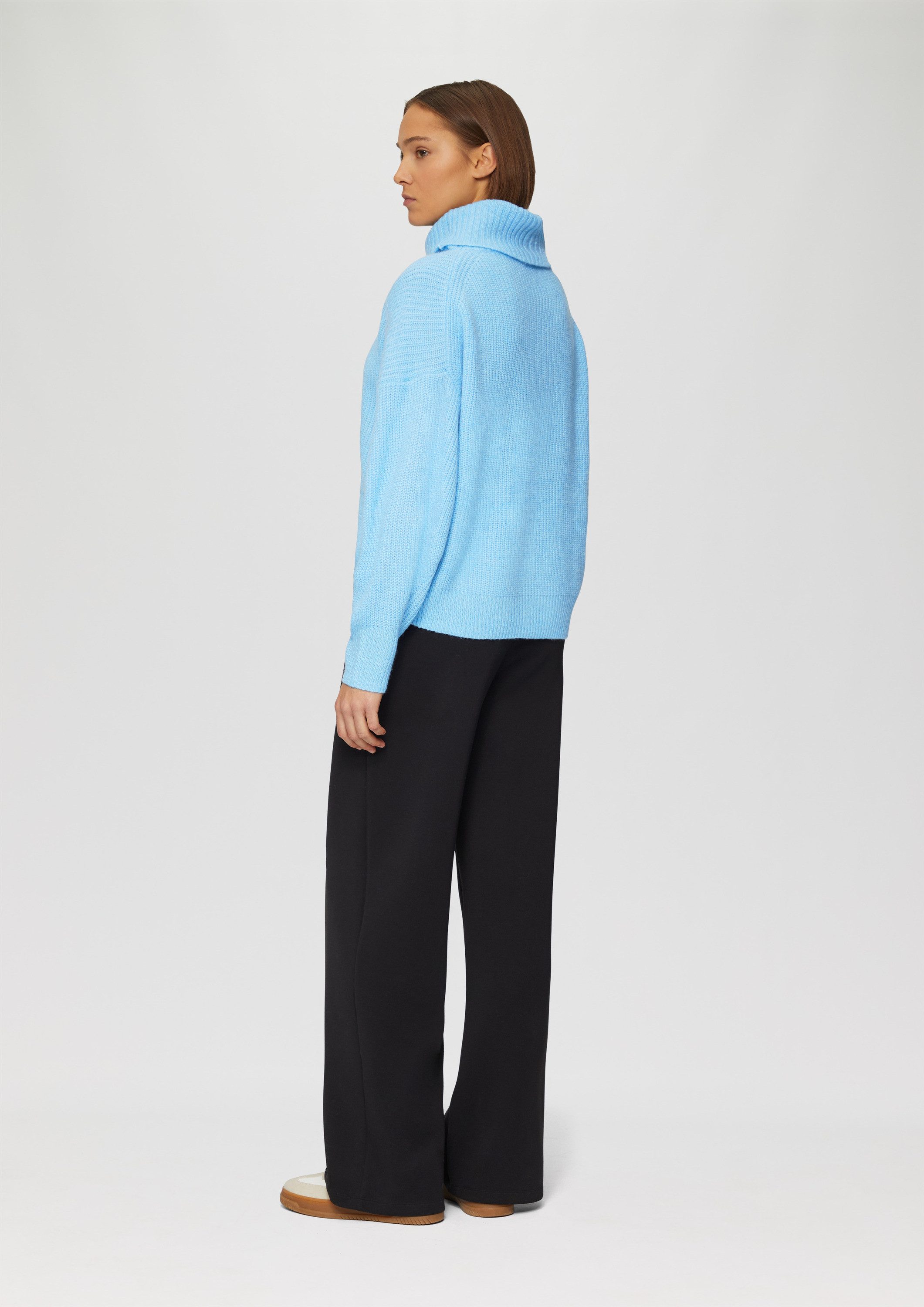 s.Oliver Longpullover Strickpullover Oversized Pullover mit Rollkragen