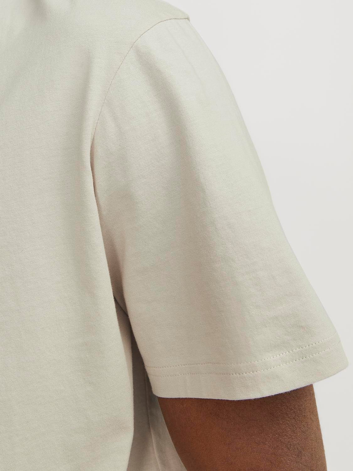 Jack & Jones Rundhalsshirt JJESTAR mit Pigmentprint und Baumwollgefühl Baumwolle, relaxed fit – Bild 3 von 5