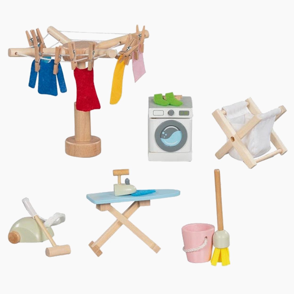 goki Puppenhausmöbel Accessoires Waschküche (packung, 29tlg., spar set), Pu günstig online kaufen