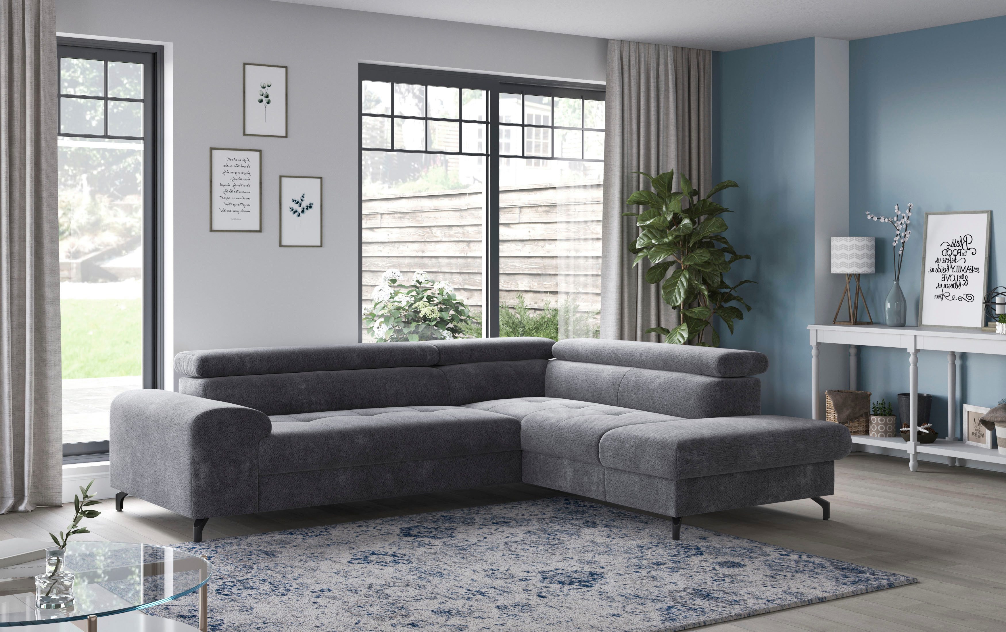 COTTA Ecksofa Aura L-Form, mit Schlaffunktion, günstig online kaufen