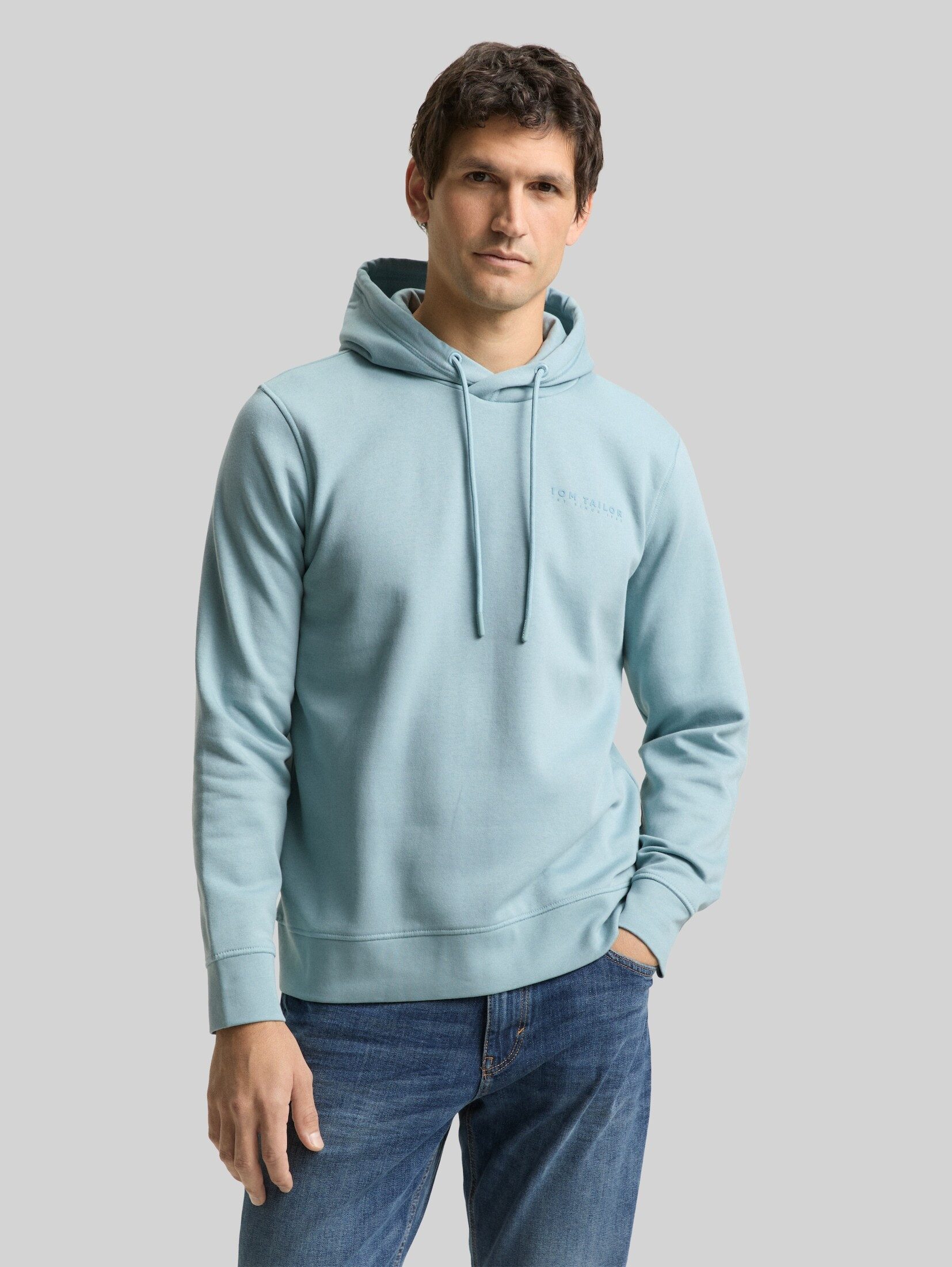 TOM TAILOR Sweatshirt Strick & Sweatshirts Hoodie Sweatshirt mit Logo-Print