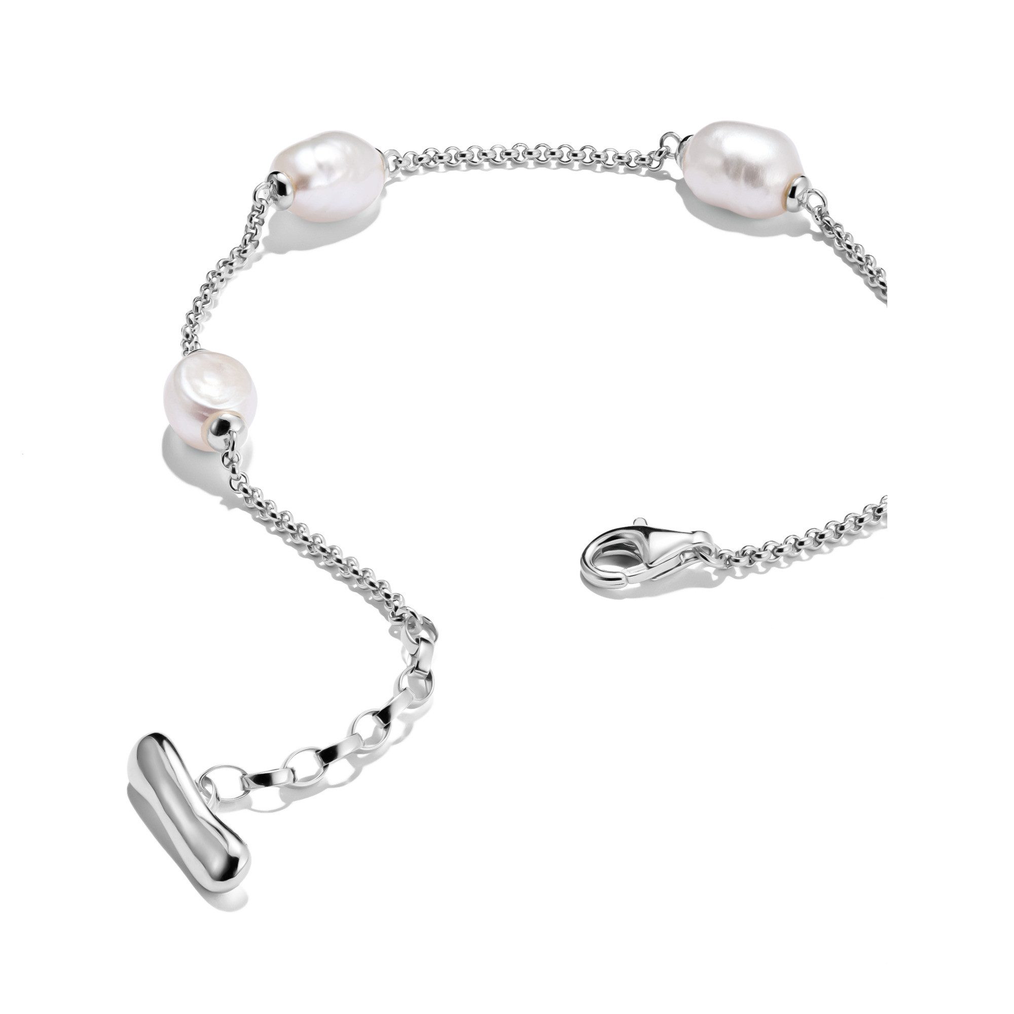 THOMAS SABO Perlenarmband Natural Beauty Armband fein, Bold Elegance, mit Süßwasserzuchtperle