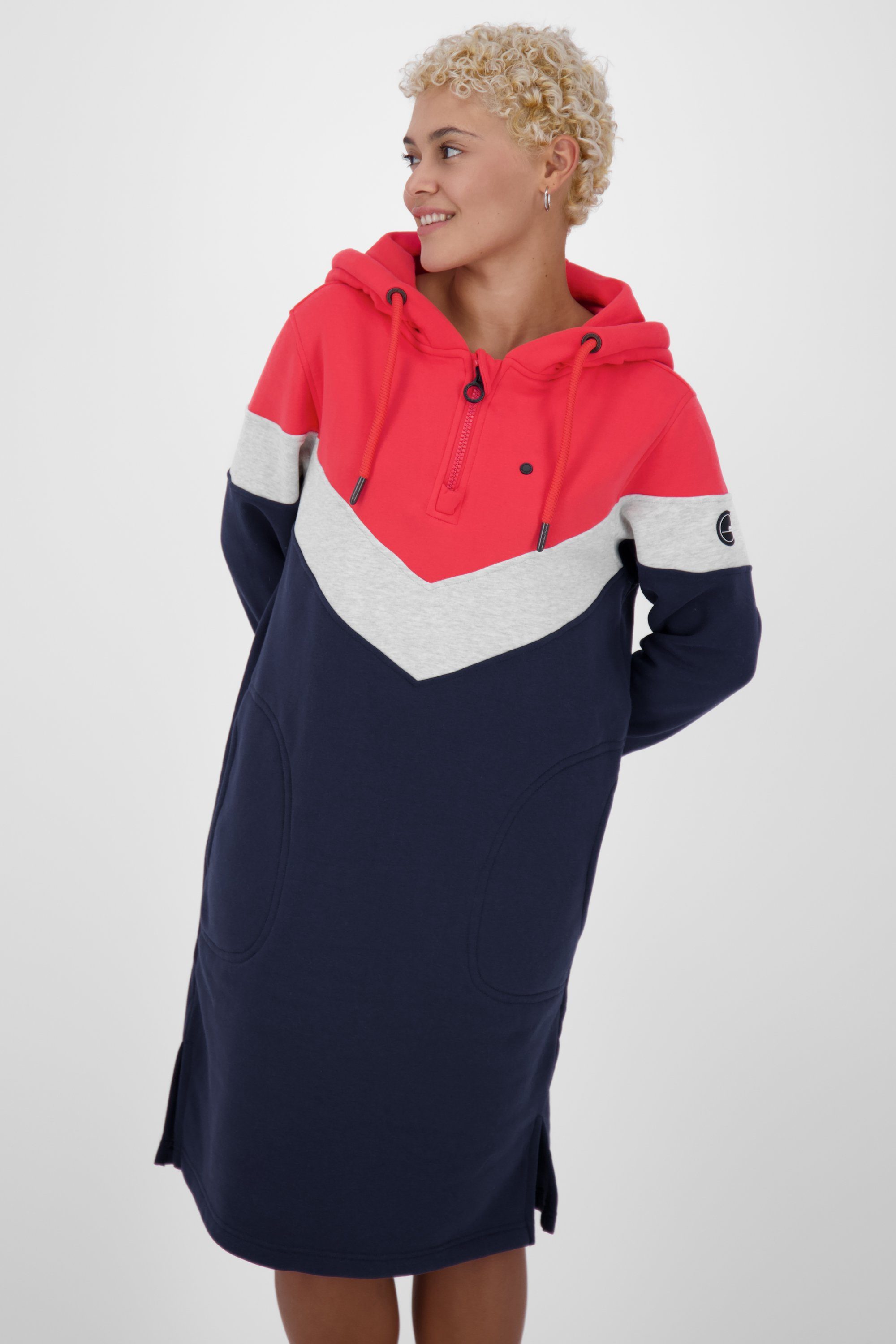 Sweatkleid Kickin Sweatdress & coral A Kleid Damen Sweatkleid, Alife BiggiAK