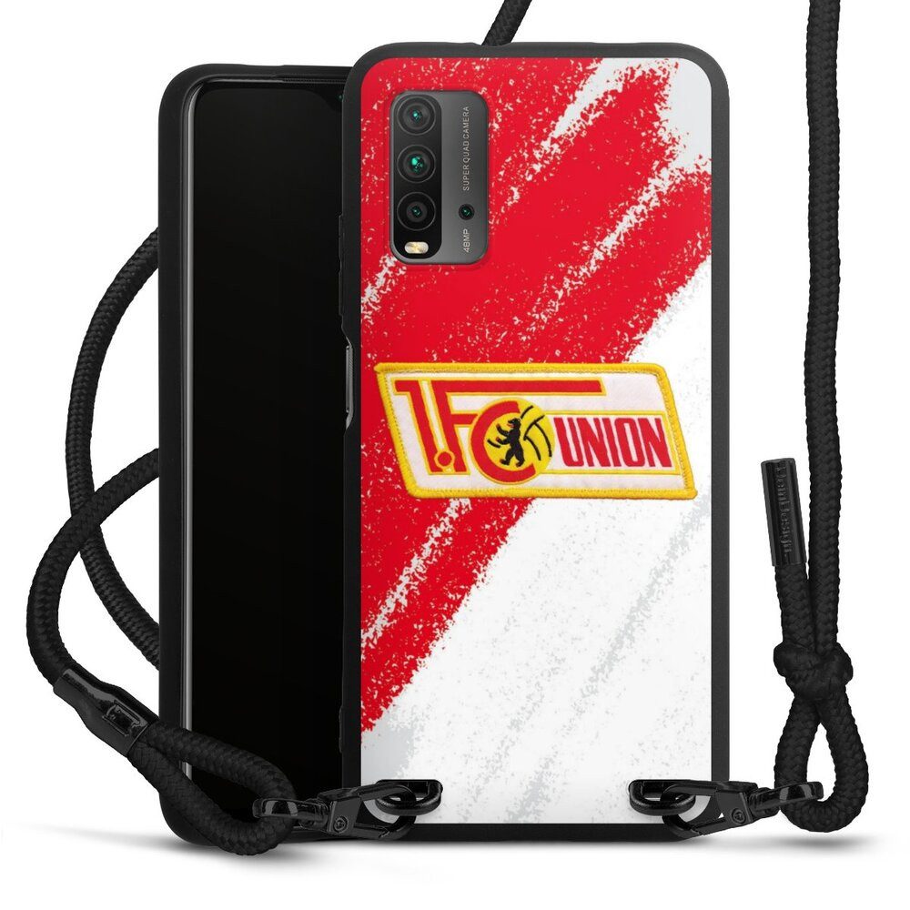 DeinDesign Handyhülle Offizielles Lizenzprodukt 1. FC Union Berlin Logo, Xiaomi Redmi 9T Premium Handykette Hülle mit Band Case zum Umhängen