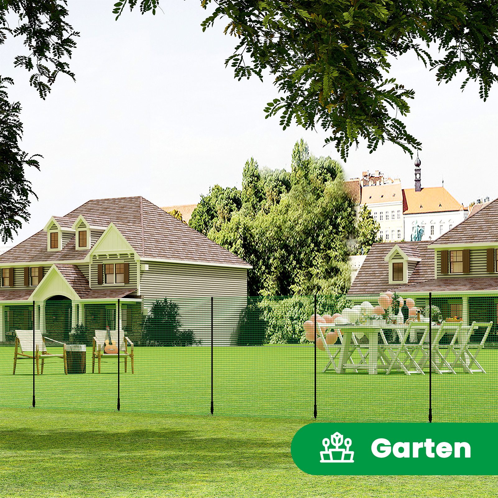 Woltu Gartenzaun, (1-St), Geflügelnetz, mobiler Zaun, günstig online kaufen