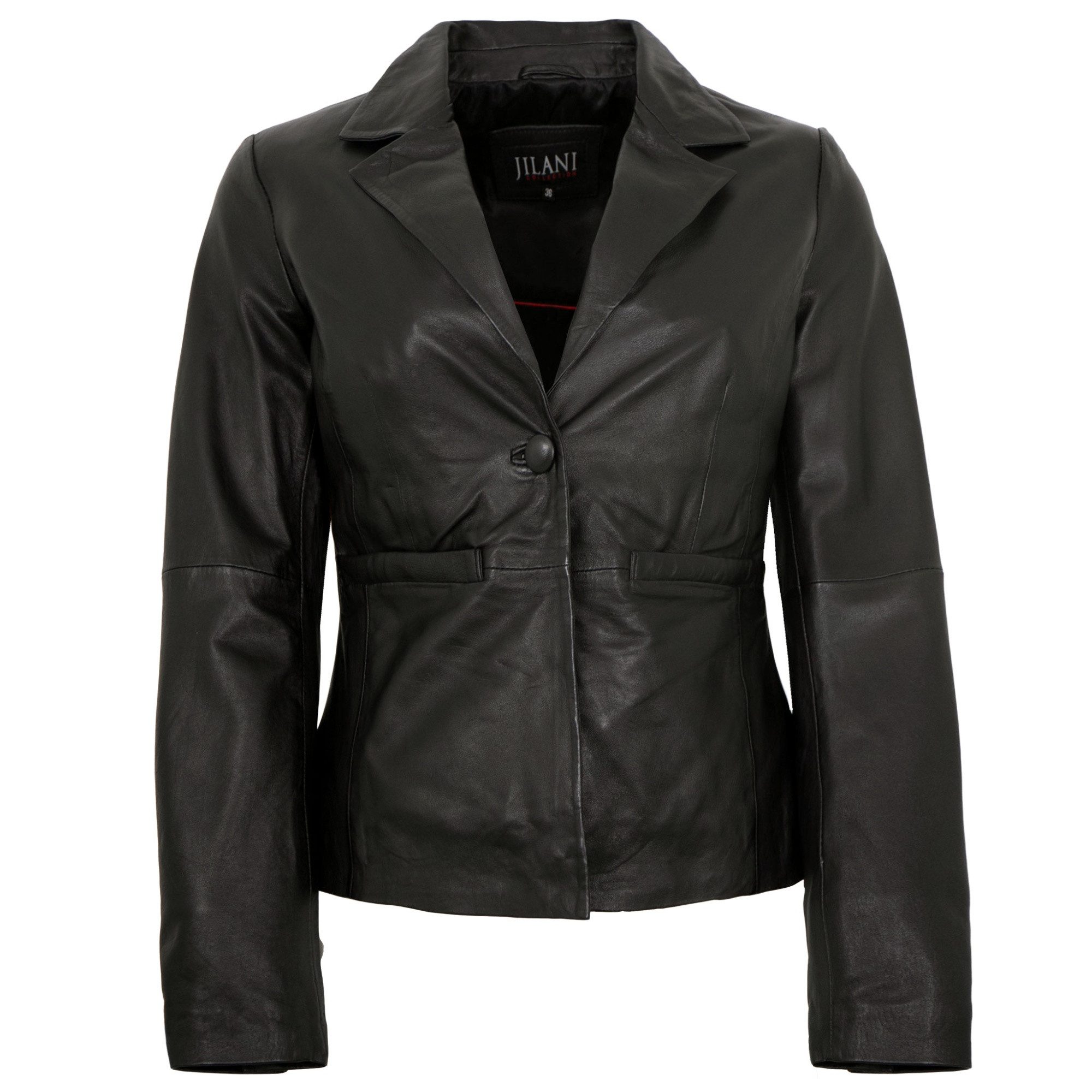Jilani Lederjacke Kylie Jilani Collection - Damen Lederjacke Blazer Lammnap günstig online kaufen