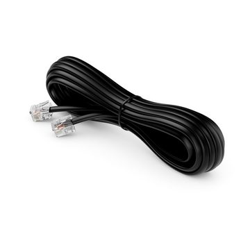 deleyCON deleyCON 20m Telefonkabel Modularkabel 6P4C Westernkabel RJ11 auf LAN-Kabel