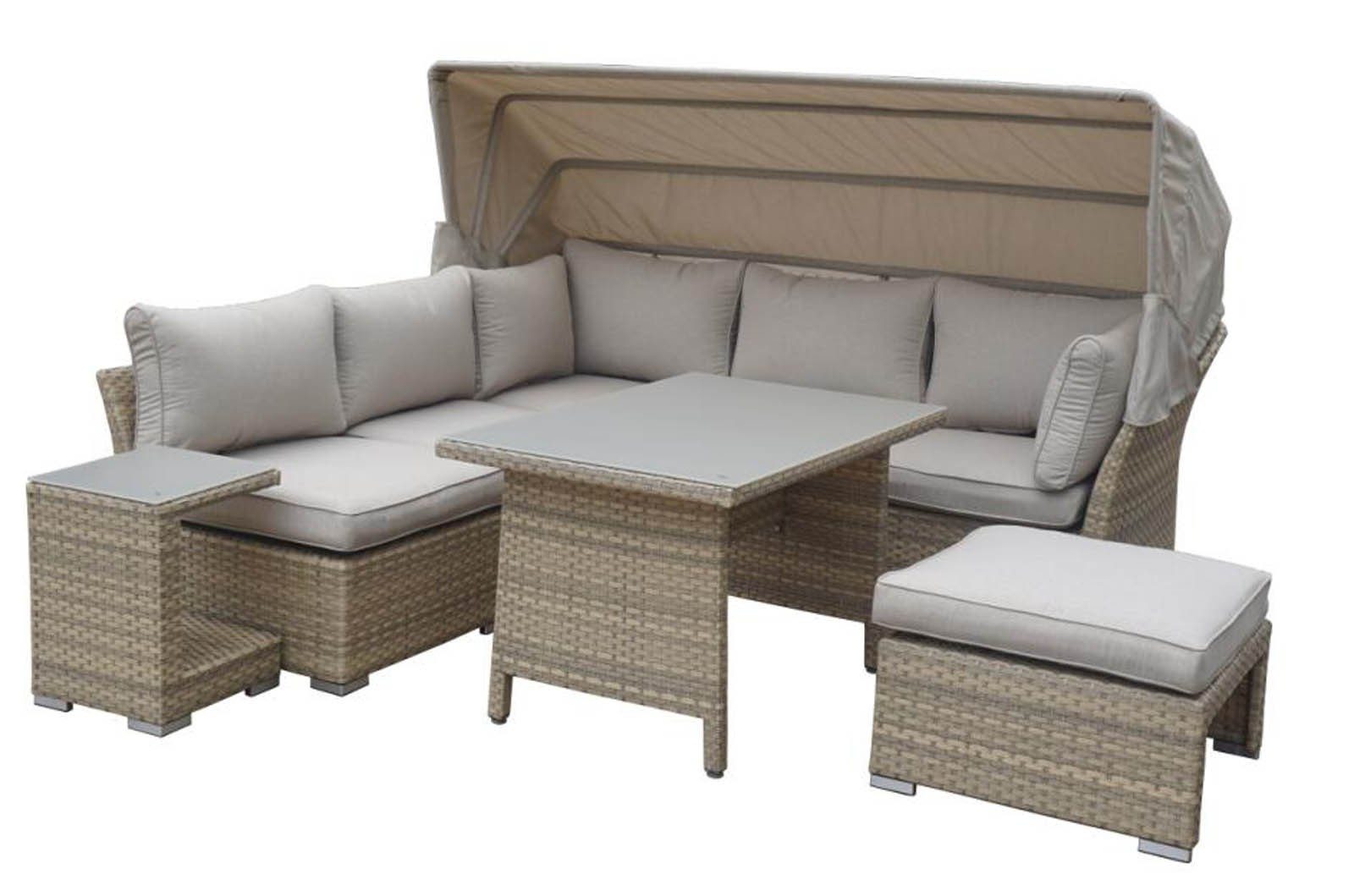 Sonneninsel VARIO 4 von HTI-LINE in creme