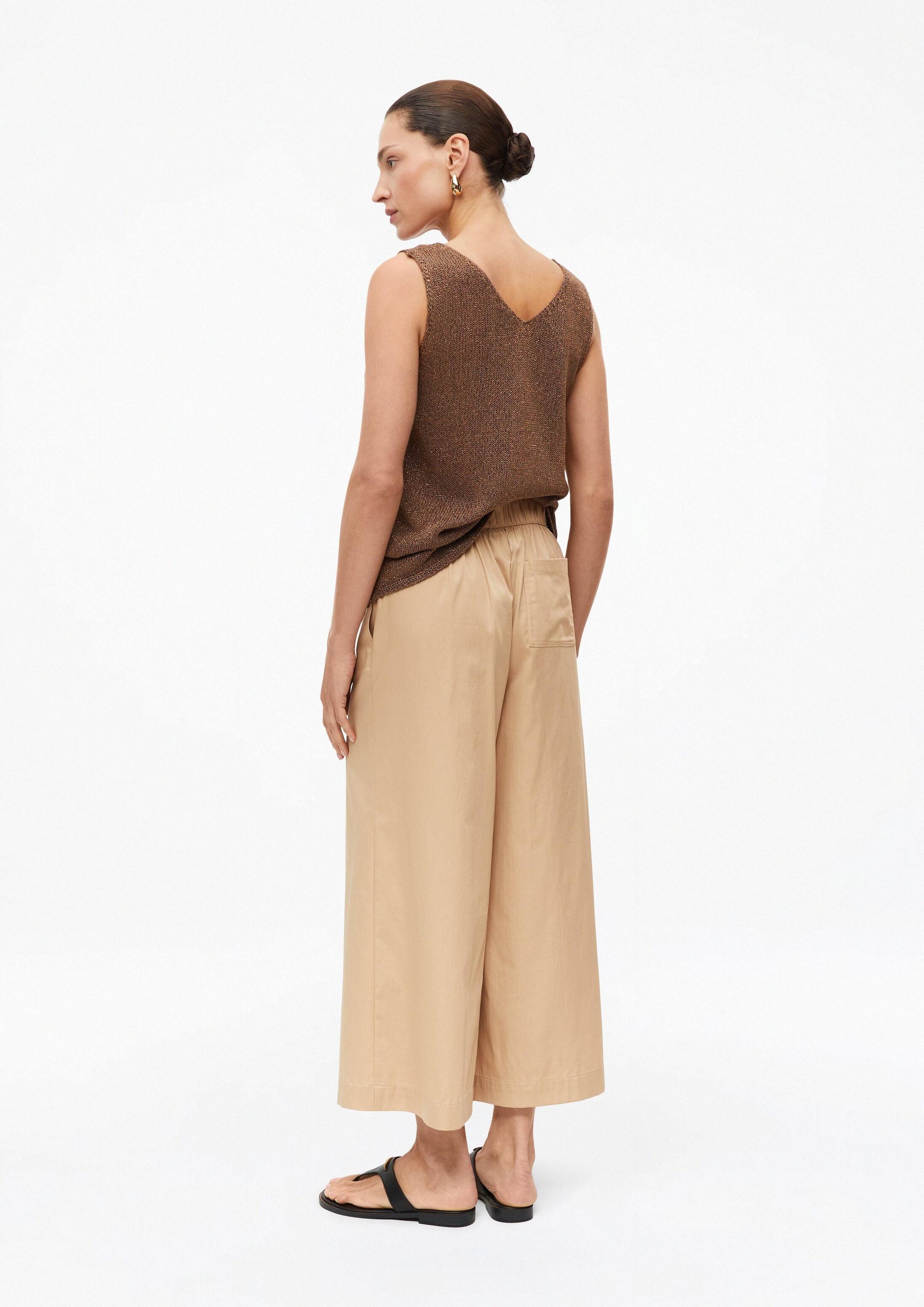 s.Oliver Culotte Hose Wide-Leg-Culotte aus Popeline