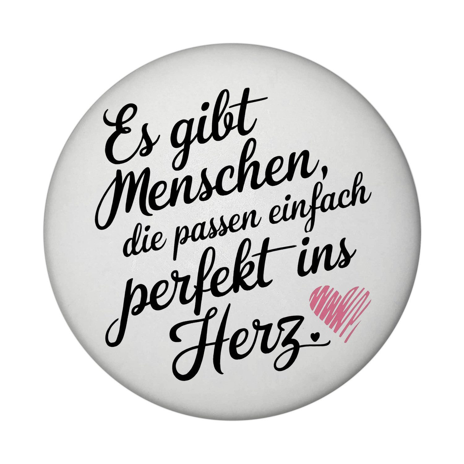speecheese Magnet Es gibt Menschen, die passen perfekt ins Herz Magnet