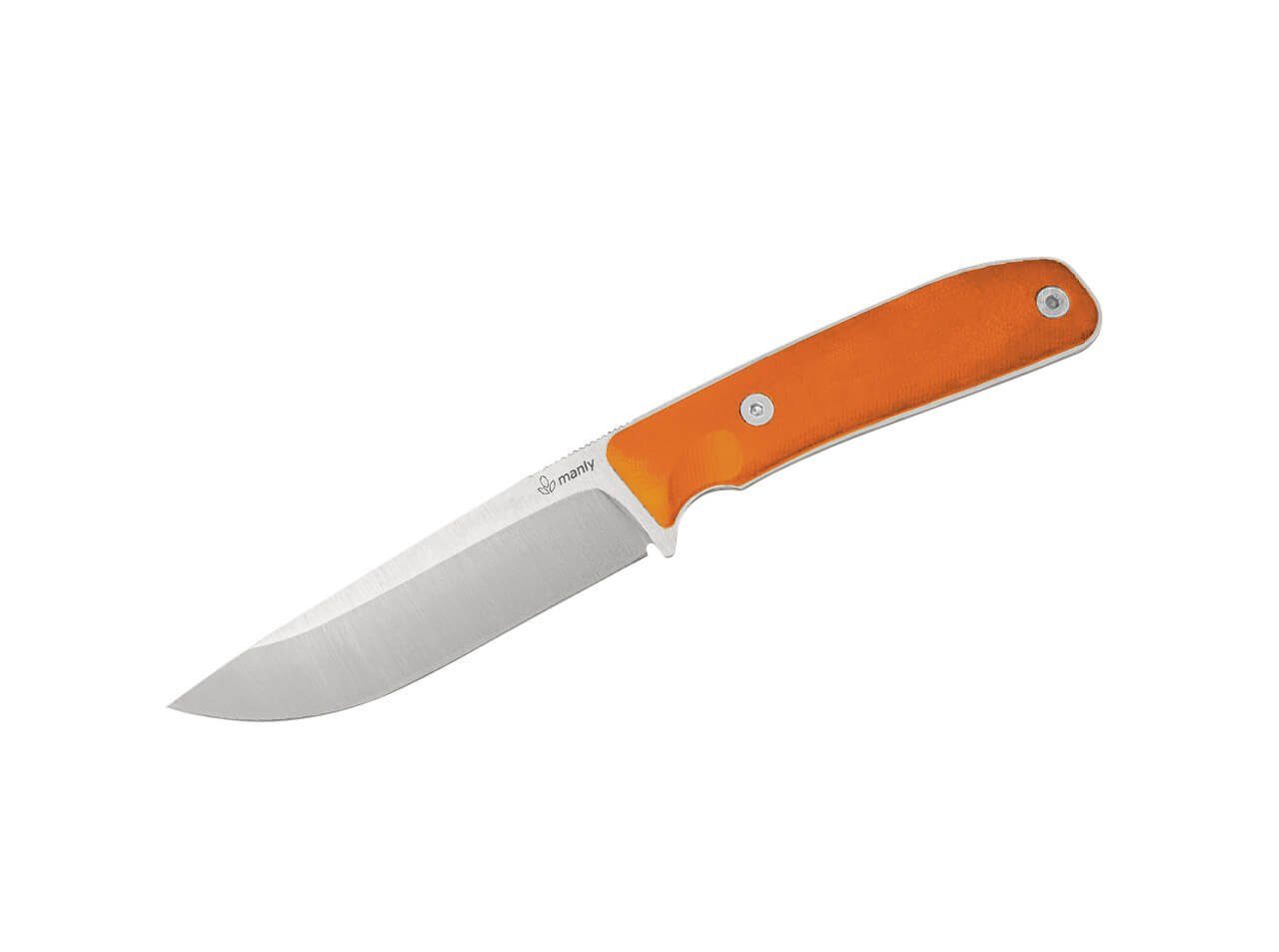 Manly Universalmesser Manly Blaze RWL 34 G10 Orange feststehendes Messer mit Scheide, (1 St), Edelstahlklinge, Scheide inklusive