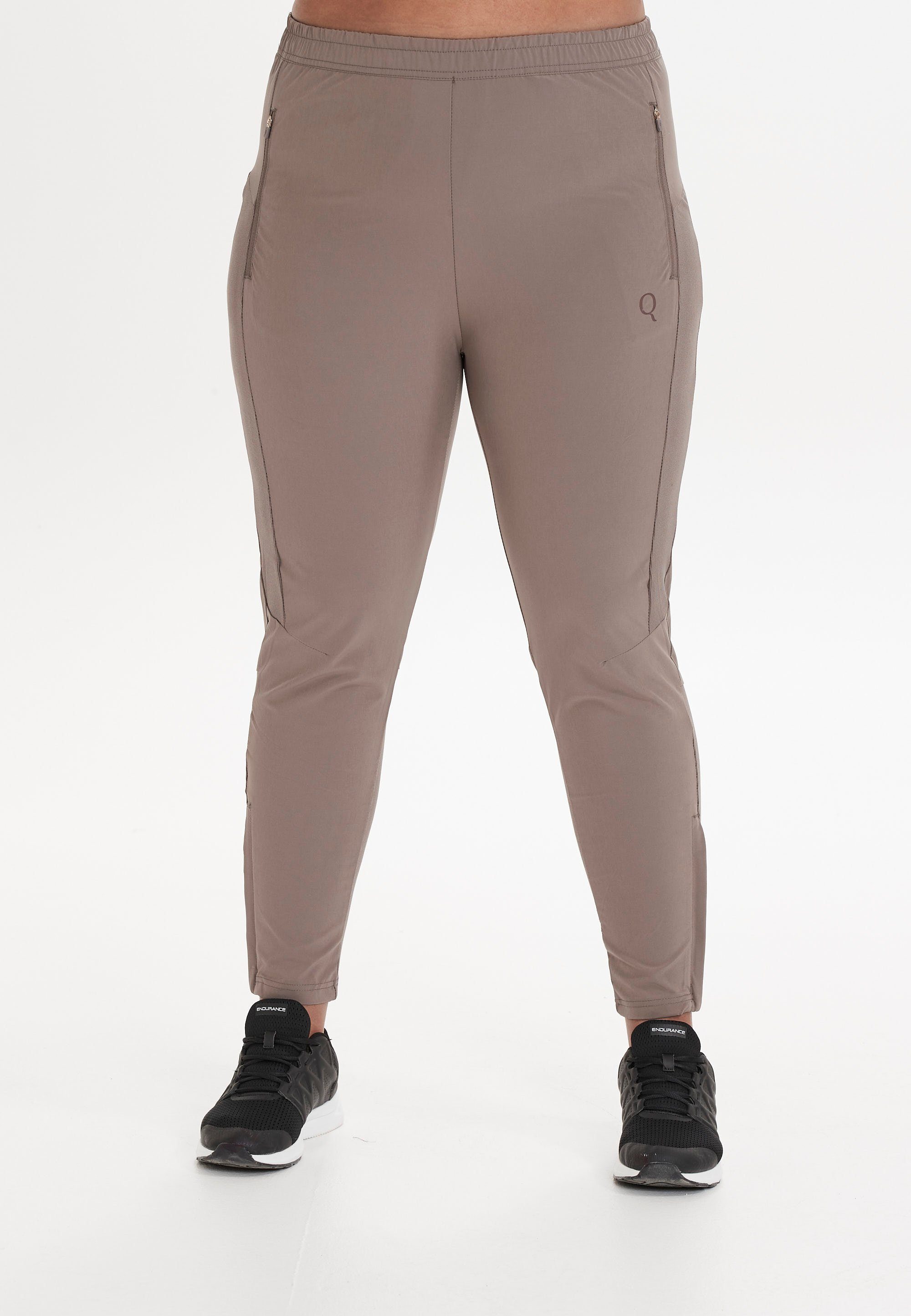 Q by Endurance Lauftights ISABELY mit breitem Bund taupe