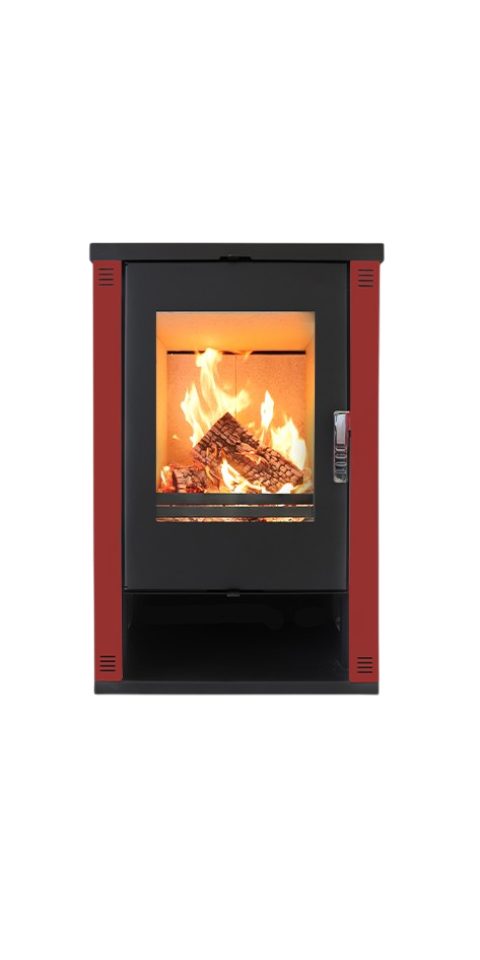 Verso Kaminofen Theia Bourgundy