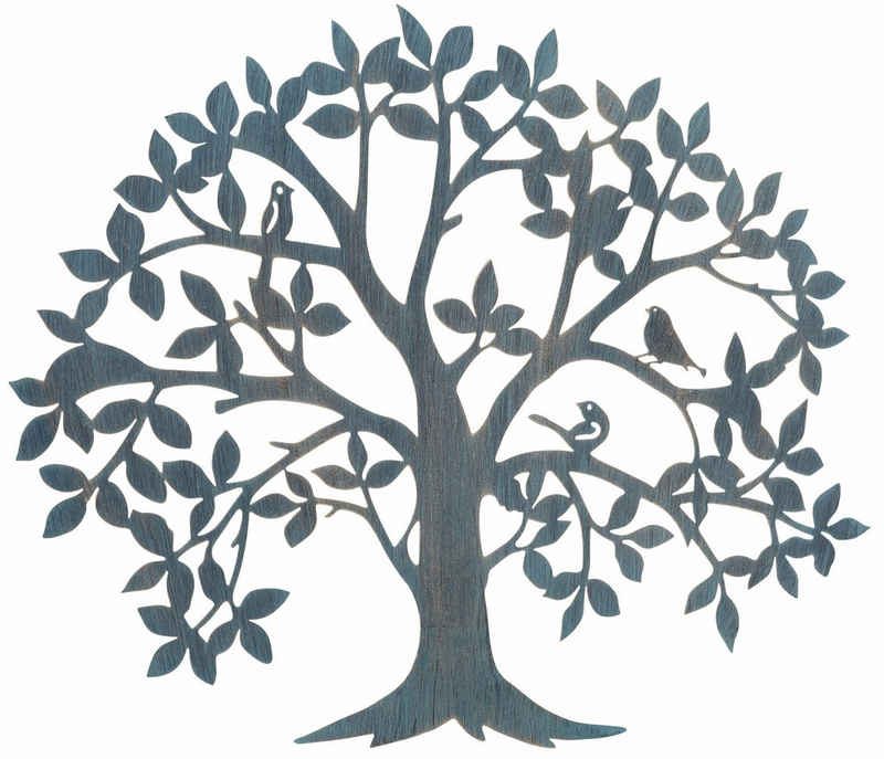 HOFMANN LIVING AND MORE Wanddekoobjekt »Baum«, Wanddeko, aus Metall
