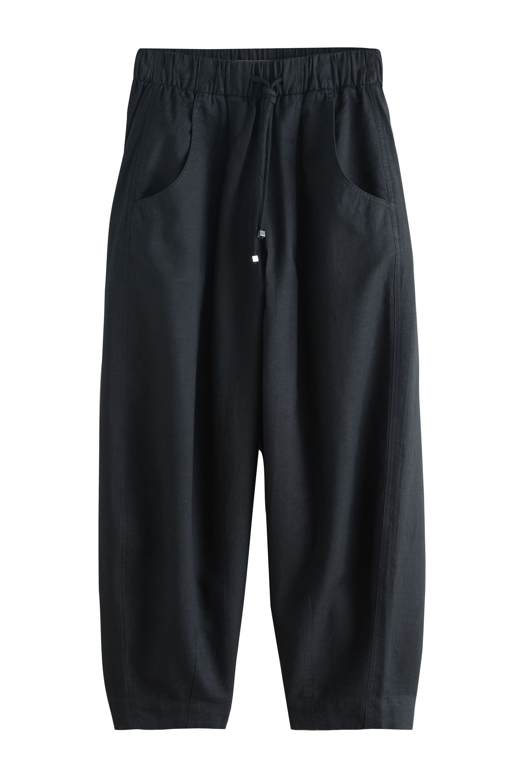 Next Stoffhose Hose mit Barrel-Bein, 2er-Pack, Kurzgröße (2-tlg)