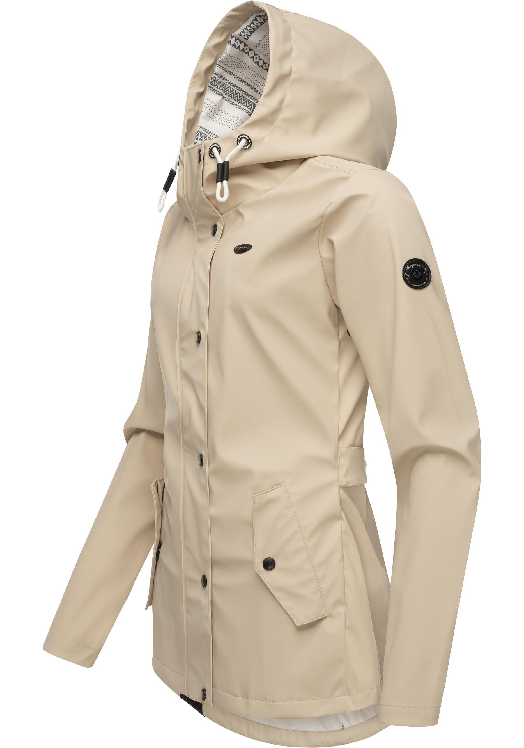 Ragwear Regenjacke YM-Marge stylische Übergangsjacke mit großer Kapuze günstig online kaufen