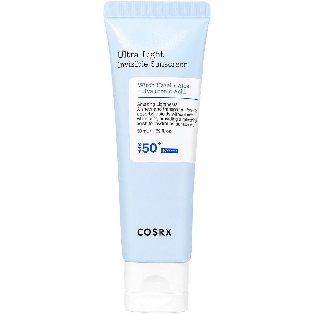 Cosrx Sonnenschutzcreme ULTRA LIGHT INVISIBLE SUNSCREEN LSF 50, umfassenden Schutz vor UVA- und UVB-Strahlen