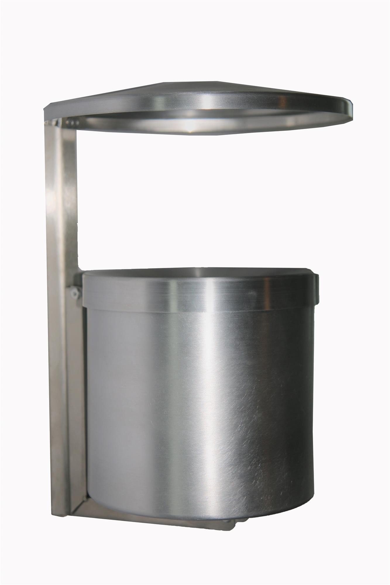 Szagato Aschenbecher Wand Aschenbecher mit Dach Aluminium Wandascher rostfrei, Made in Germany