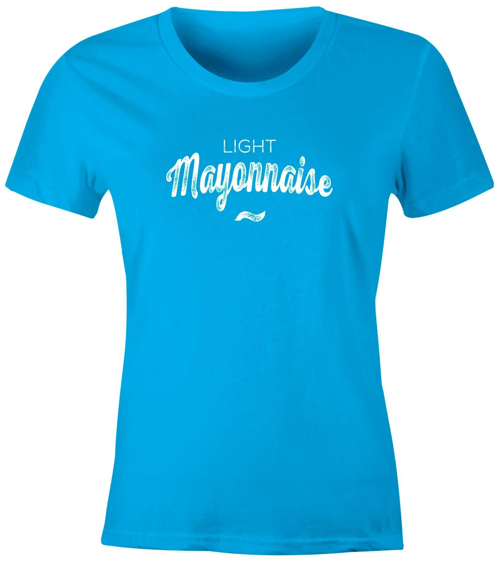 MoonWorks Print-Shirt »Damen T-Shirt Light Mayonnaise Fasching Karneval  Kostüm-Shirt Fun-Shirt Moonworks®« mit Print online kaufen | OTTO