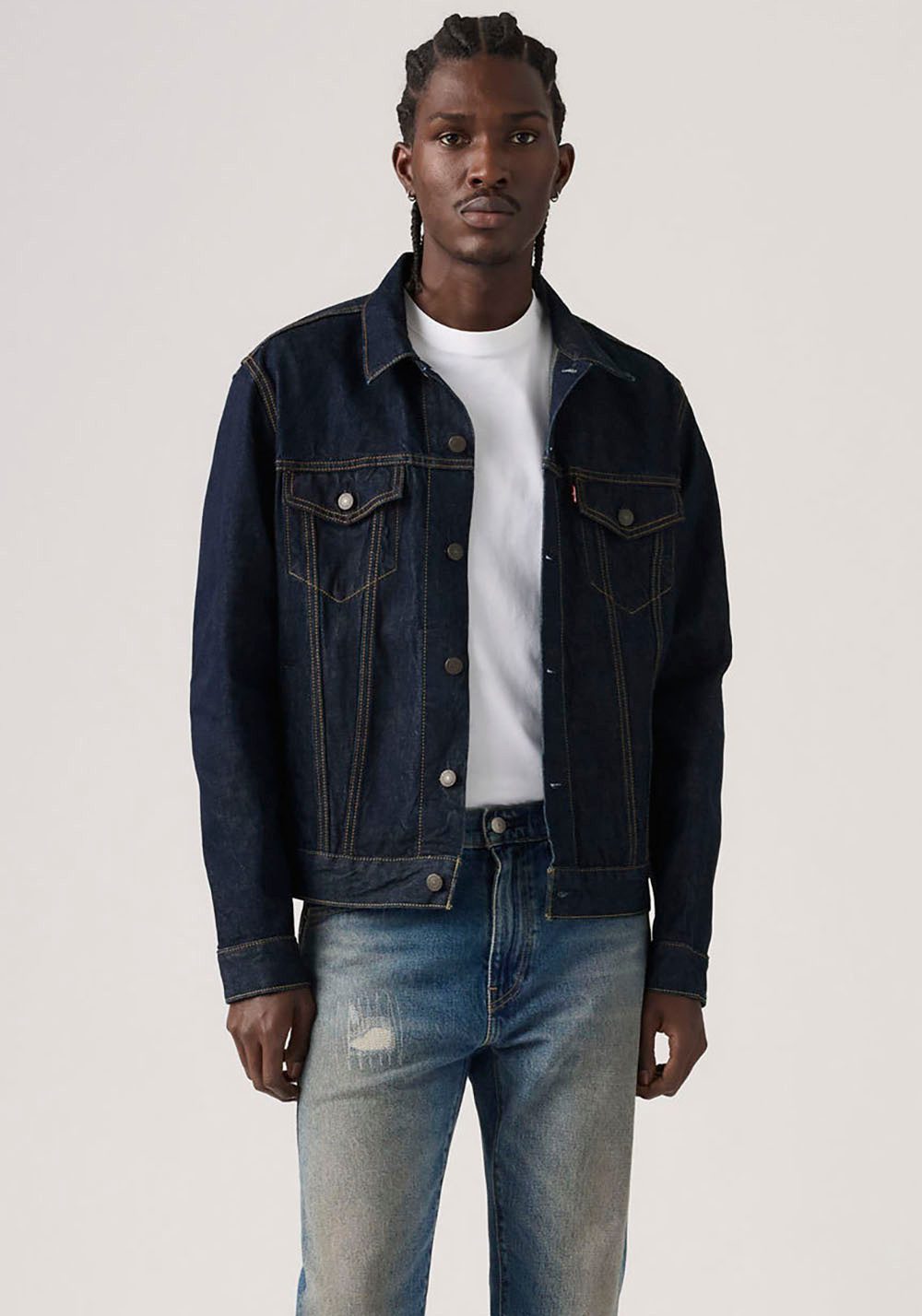 Levi's® Jeansjacke VINTAGE FIT TRUCKER JKT mit Knopfleiste günstig online kaufen
