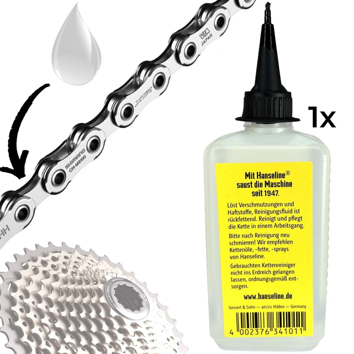 Fahrrad-Montageständer Hanseline Fahrrad Kettenreiniger Pflege Service 200ml