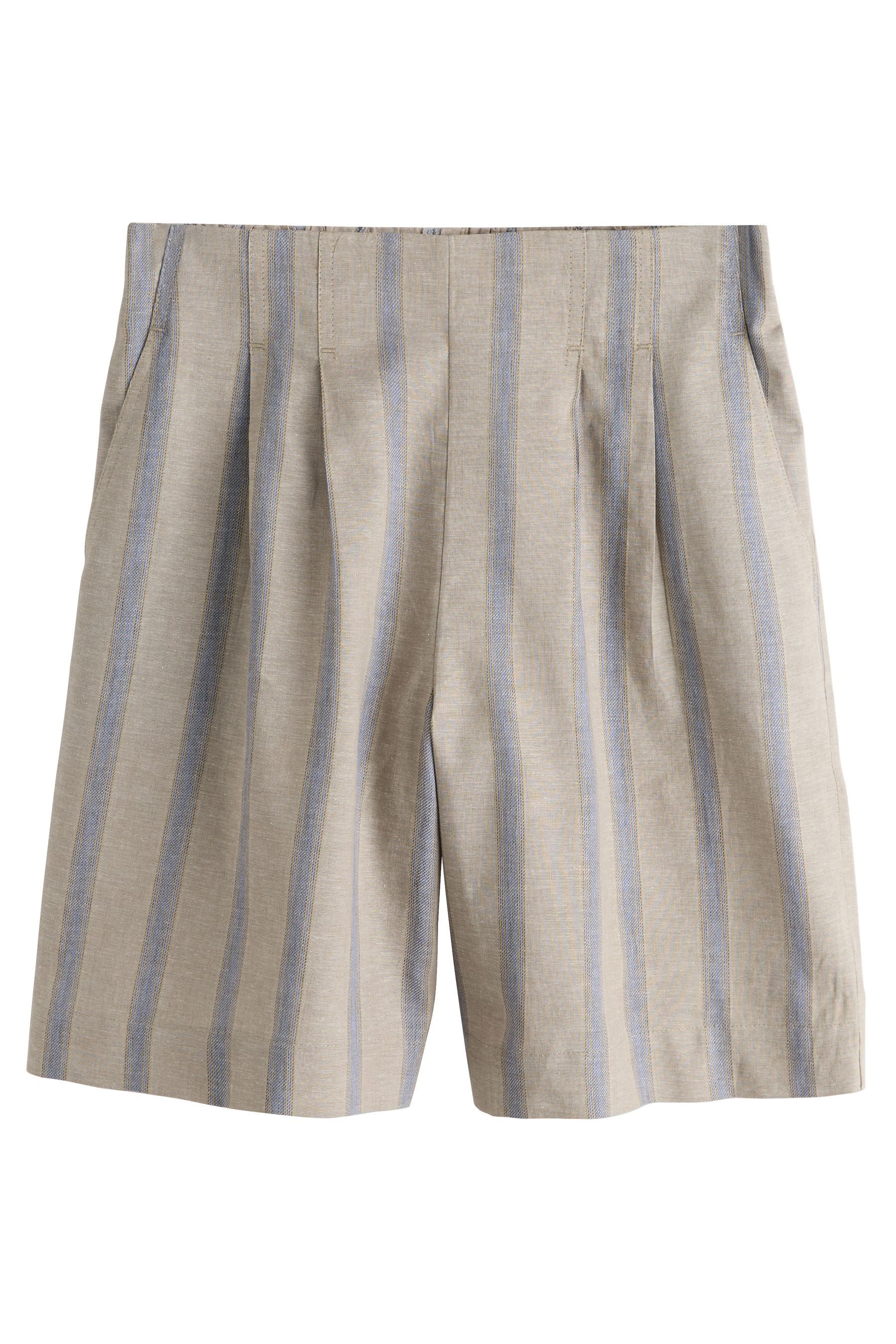 Next Shorts N. Premium Knielange Shorts aus Leinengemisch (1-tlg)