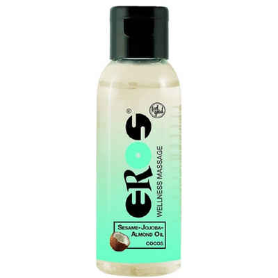 Eros Gleit- & Massageöl Cocos Wellness Massage Oil, Flasche mit 50ml, 1-tlg., hochwertiges Massage-Öl mit Kokos-Duft