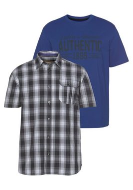 Man's World Kurzarmhemd (Set, 2-tlg., mit T-Shirt)