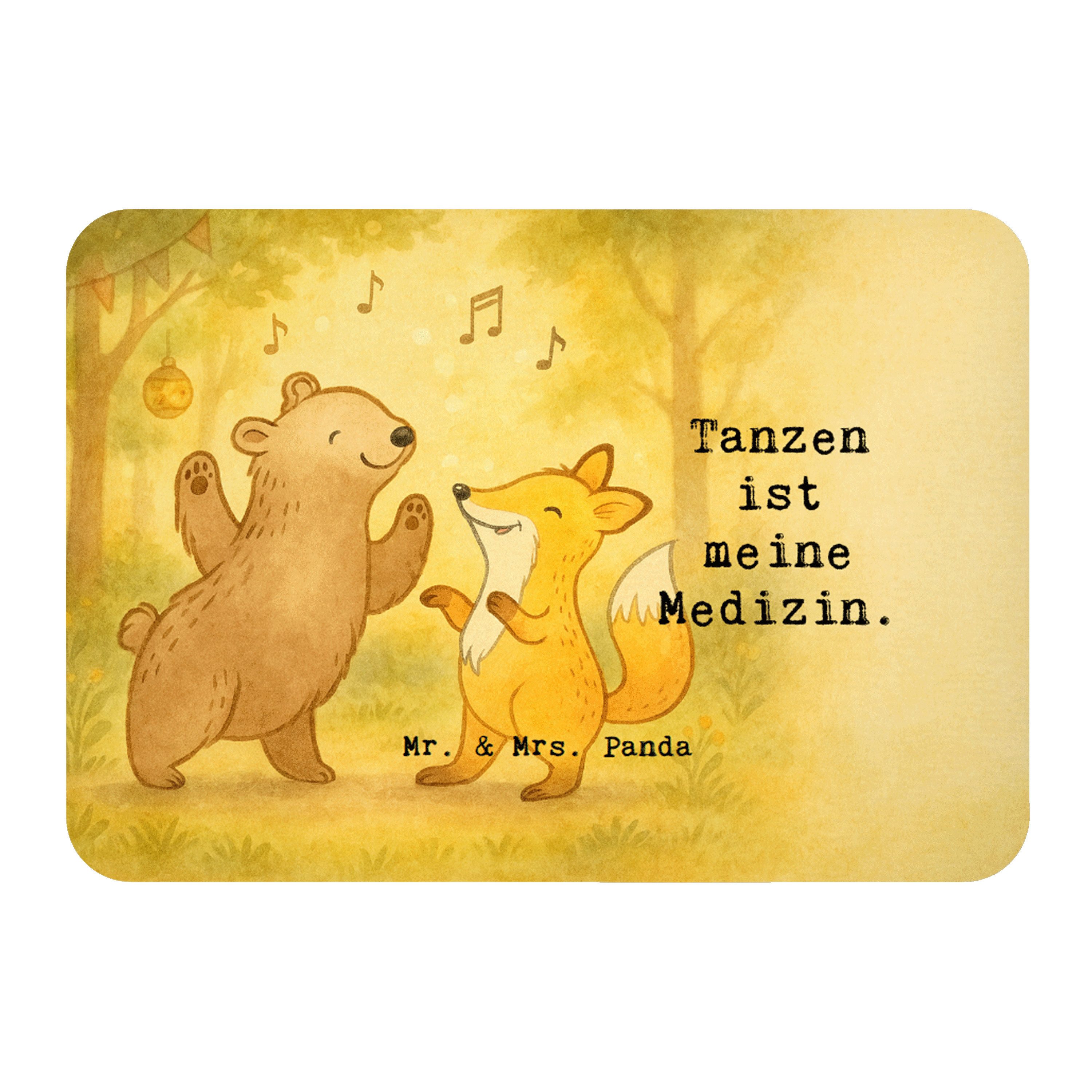 Mr. & Mrs. Panda Magnet Hase Tanzen Design, magnet, Weiß, whiteboardmagnet, Geschenk, Tanzsch (Packung), Tanzkurs Tanzen zettelhalter