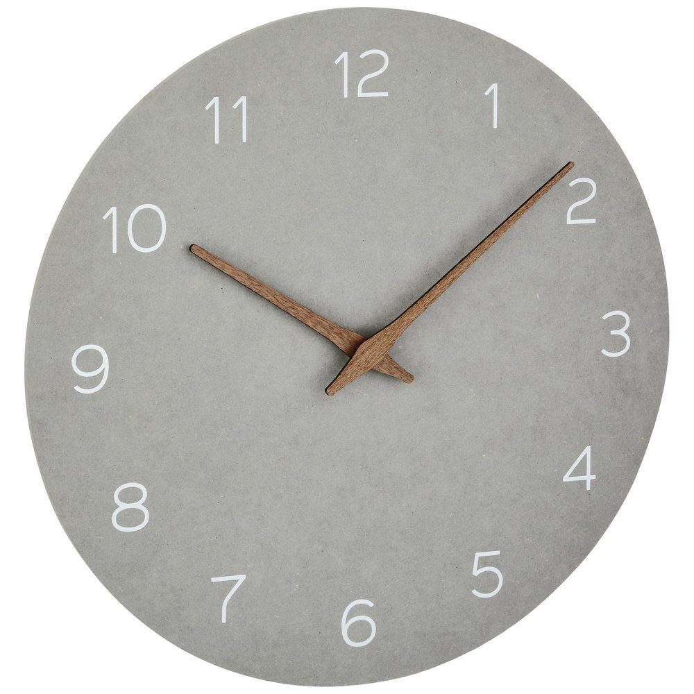 TFA Dostmann Wanduhr TFA Dostmann 60.3054.10 Quarz Wanduhr 29.7 cm x 45 mm Grau